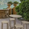 Compamia Tom Resin Dining Stool in Taupe - Lifestyle 2