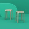Compamia Tom Resin Dining Stool in Taupe - Lifestyle