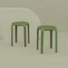 Compamia Tom Resin Dining Stool in Olive Green - Lifestyle - Compamia Tom Resin Dining Stool in Olive Green - Lifestyle