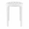 Compamia Tom Resin Dining Stool in White - Front - Compamia Tom Resin Dining Stool in White - Front