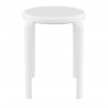 Compamia Tom Resin Dining Stool in White - Side