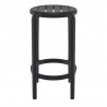 Compamia Tom Resin Counter Stool in Black - Front