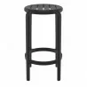Compamia Tom Resin Counter Stool in Black - Front - Compamia Tom Resin Counter Stool in Black - Front