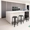 Compamia Tom Resin Counter Stool in Black - Lifestyle  - Compamia Tom Resin Counter Stool in Black - Lifestyle 