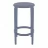 Compamia Tom Resin Counter Stool in Dark Gray - Side - Compamia Tom Resin Counter Stool in Dark Gray - Side