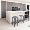 Compamia Tom Resin Counter Stool in Dark Gray - Lifestyle 2 - Compamia Tom Resin Counter Stool in Dark Gray - Lifestyle 2