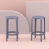 Compamia Tom Resin Counter Stool in Dark Gray - Lifestyle