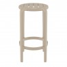 Compamia Tom Resin Counter Stool in Taupe - Front