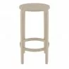 Compamia Tom Resin Counter Stool in Taupe - Side - Compamia Tom Resin Counter Stool in Taupe - Side