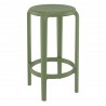Compamia Tom Resin Counter Stool in Olive Green - Angled