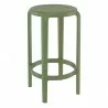 Compamia Tom Resin Counter Stool in Olive Green - Angled - Compamia Tom Resin Counter Stool in Olive Green - Angled