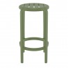 Compamia Tom Resin Counter Stool in Olive Green - Side
