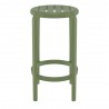 Compamia Tom Resin Counter Stool in Olive Green - Side