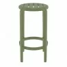 Compamia Tom Resin Counter Stool in Olive Green - Side - Compamia Tom Resin Counter Stool in Olive Green - Side