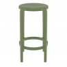 Compamia Tom Resin Counter Stool in Olive Green - Front
