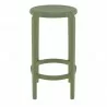 Compamia Tom Resin Counter Stool in Olive Green - Front - Compamia Tom Resin Counter Stool in Olive Green - Front