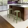 Compamia Tom Resin Counter Stool in Olive Green - Lifestyle 2 - Compamia Tom Resin Counter Stool in Olive Green - Lifestyle 2
