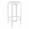Compamia Tom Resin Counter Stool in White - Angled - Compamia Tom Resin Counter Stool in White - Angled