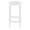 Compamia Tom Resin Counter Stool in White - Front - Compamia Tom Resin Counter Stool in White - Front