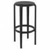 Compamia Tom Resin Bar Stool in Black - Angled - Compamia Tom Resin Bar Stool in Black - Angled