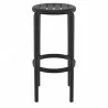 Compamia Tom Resin Bar Stool in Black - Front - Compamia Tom Resin Bar Stool in Black - Front