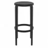 Compamia Tom Resin Bar Stool in Black - Side - Compamia Tom Resin Bar Stool in Black - Side