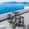 Compamia Tom Resin Bar Stool in Black - Lifestyle
