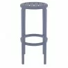 Compamia Tom Resin Bar Stool in Dark Gray - Front - Compamia Tom Resin Bar Stool in Dark Gray - Front