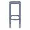 Compamia Tom Resin Bar Stool in Dark Gray - Side - Compamia Tom Resin Bar Stool in Dark Gray - Side