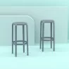Compamia Tom Resin Bar Stool in Dark Gray - Lifestyle - Compamia Tom Resin Bar Stool in Dark Gray - Lifestyle