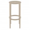 Compamia Tom Resin Bar Stool in Taupe - Front