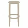 Compamia Tom Resin Bar Stool in Taupe - Side - Compamia Tom Resin Bar Stool in Taupe - Side