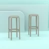 Compamia Tom Resin Bar Stool in Taupe - Lifestyle - Compamia Tom Resin Bar Stool in Taupe - Lifestyle