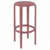Compamia Tom Resin Bar Stool in Marsala - Angled - Compamia Tom Resin Bar Stool in Marsala - Angled