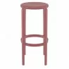 Compamia Tom Resin Bar Stool in Marsala - Front - Compamia Tom Resin Bar Stool in Marsala - Front