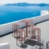 Compamia Tom Resin Bar Stool in Marsala - Lifestyle 2 - Compamia Tom Resin Bar Stool in Marsala - Lifestyle 2