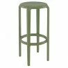 Compamia Tom Resin Bar Stool in Olive Green - Angled - Compamia Tom Resin Bar Stool in Olive Green - Angled