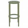Compamia Tom Resin Bar Stool in Olive Green - Side