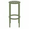 Compamia Tom Resin Bar Stool in Olive Green - Side - Compamia Tom Resin Bar Stool in Olive Green - Side