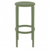 Compamia Tom Resin Bar Stool in Olive Green - Front