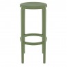 Compamia Tom Resin Bar Stool in Olive Green - Front