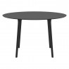 Compamia Maya 47 inch Outdoor Round Dining Table in Black - Side