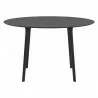 Compamia Maya 47 inch Outdoor Round Dining Table in Black - Side - Compamia Maya 47 inch Outdoor Round Dining Table in Black - Side