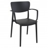 Lisa Round Dining Chair - Black