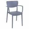 Lisa Round Dining Chair - Dark Grey - Lisa Round Dining Chair - Dark Grey