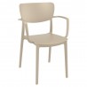 Lisa Round Dining Chair - Taupe