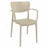 Lisa Round Dining Chair - Taupe - Lisa Round Dining Chair - Taupe