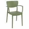 Lisa Round Dining Chair - Olive Green - Lisa Round Dining Chair - Olive Green