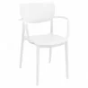 Lisa Round Dining Chair - White Armcairs  - Lisa Round Dining Chair - White Armcairs 