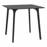 Compamia Maya 31 inch Outdoor Square Dining Table in Black - Angled View